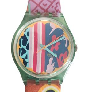 Vintage Swatch Standard Gents 34mm watch
"Kasbah" GL104. New old stock in box